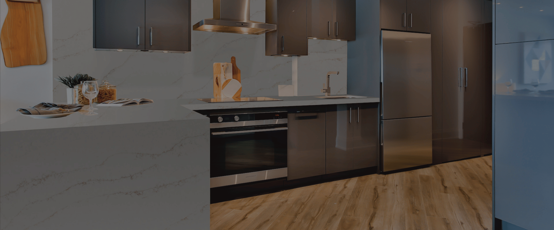 Elegant interior featuring natural stone slab surfaces by Builder Stone Global